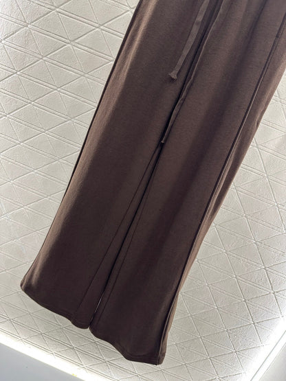 25fw new drawstring wide-leg trousers