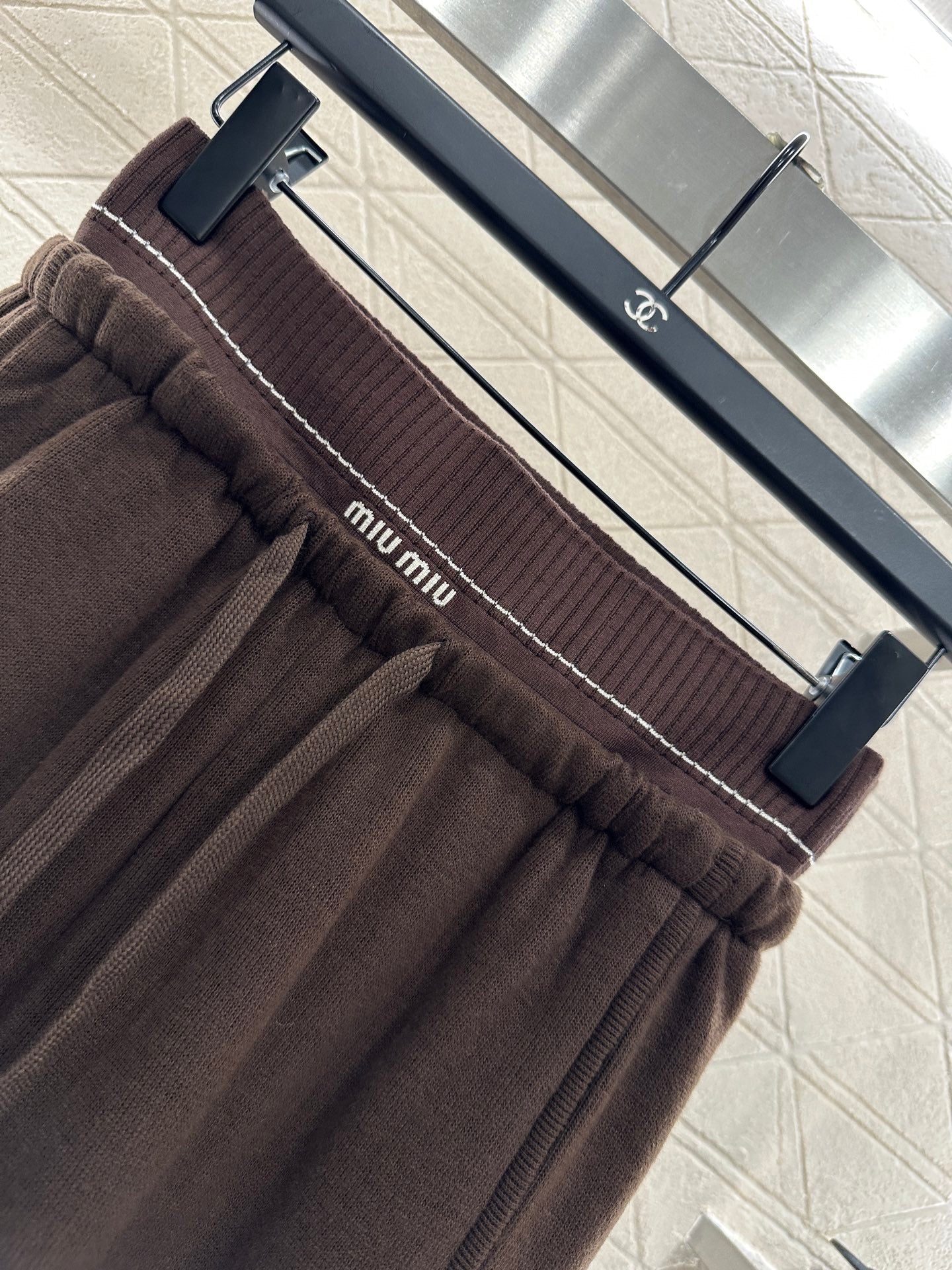 25fw new drawstring wide-leg trousers