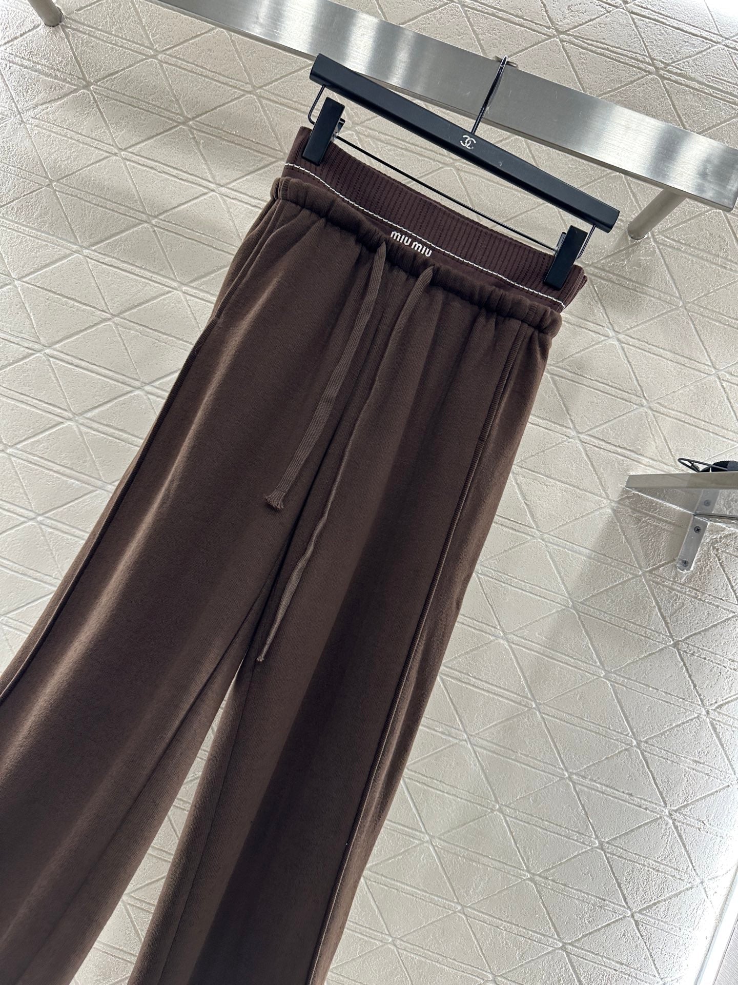 25fw new drawstring wide-leg trousers