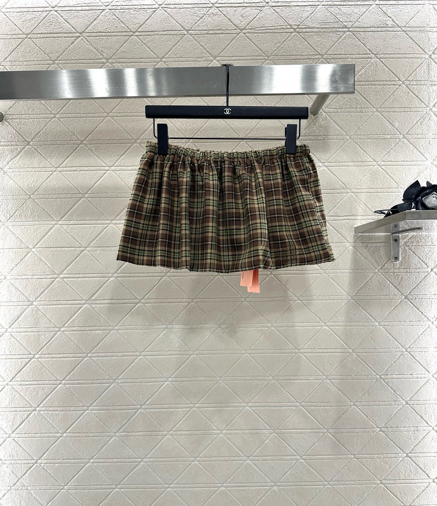 25fw new plaid shirt jacket with skirt suit