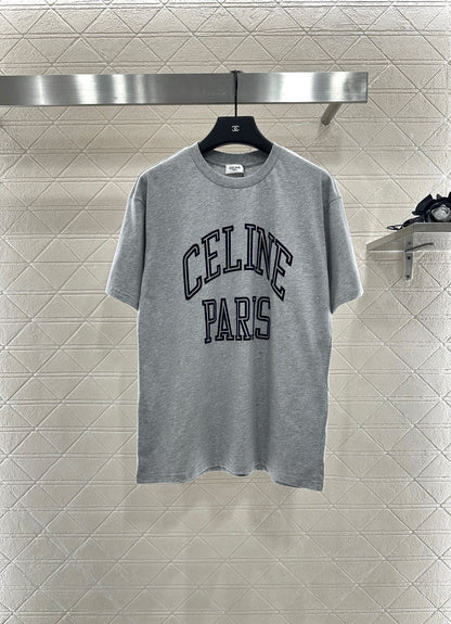 25fw new flocking printed T-shirt