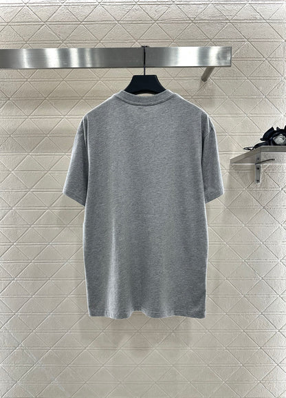 25fw new flocking printed T-shirt