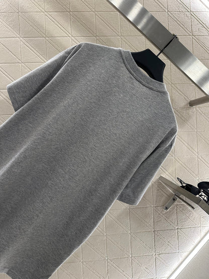 25fw new flocking printed T-shirt