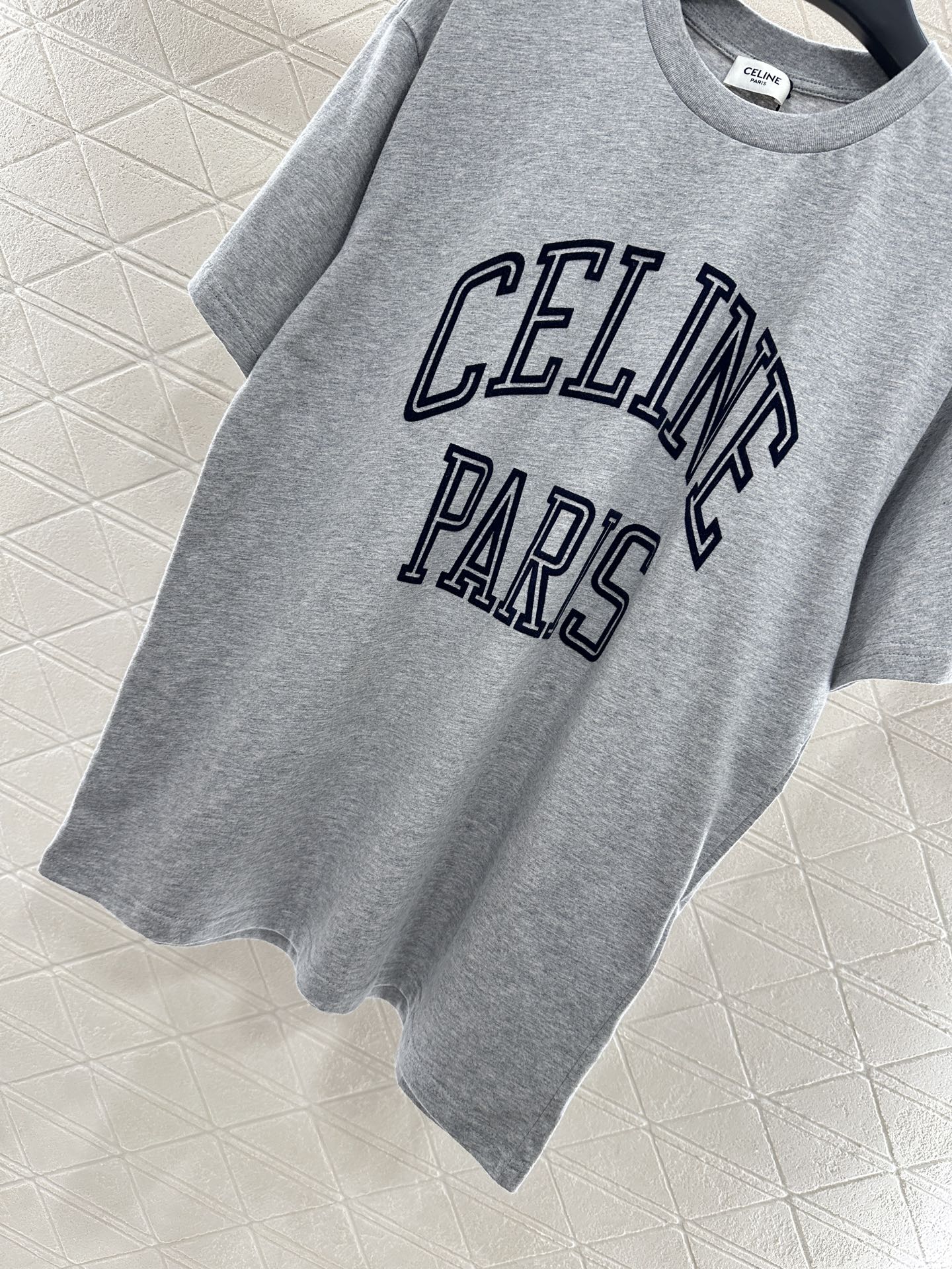 25fw new flocking printed T-shirt