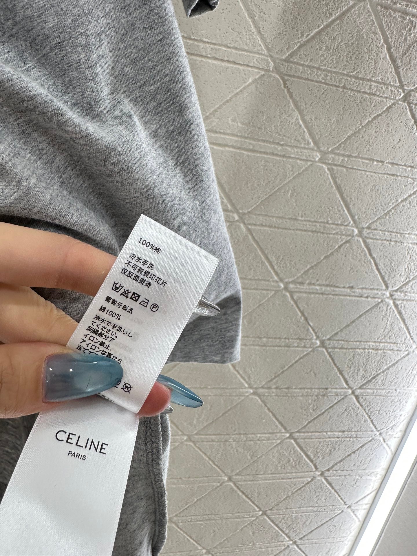 25fw new flocking printed T-shirt