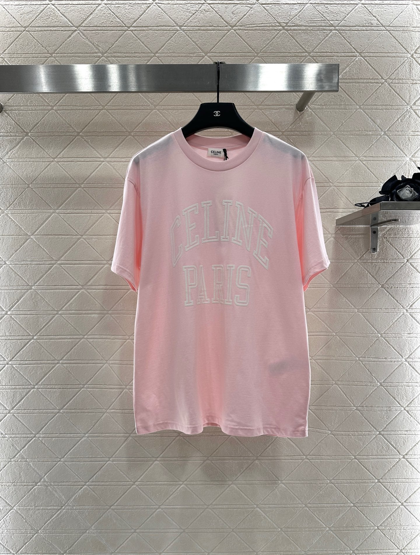 25fw new flocking printed T-shirt