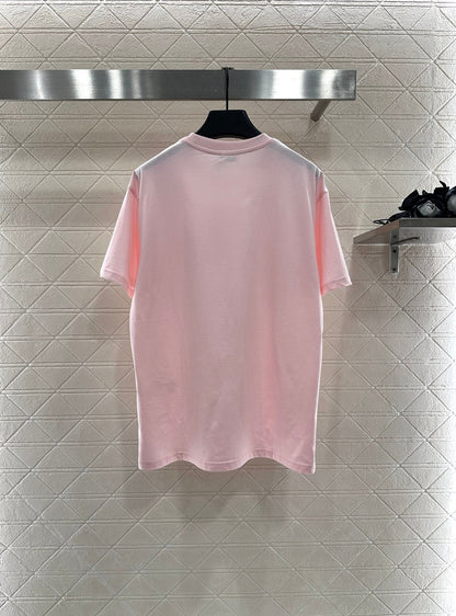 25fw new flocking printed T-shirt