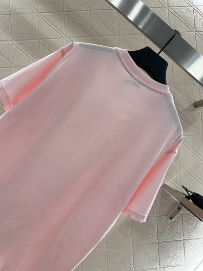 25fw new flocking printed T-shirt