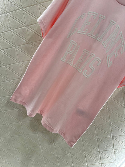 25fw new flocking printed T-shirt