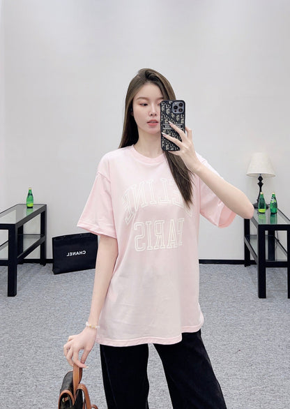 25fw new flocking printed T-shirt