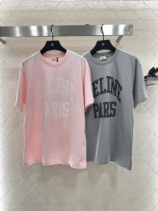 25fw new flocking printed T-shirt