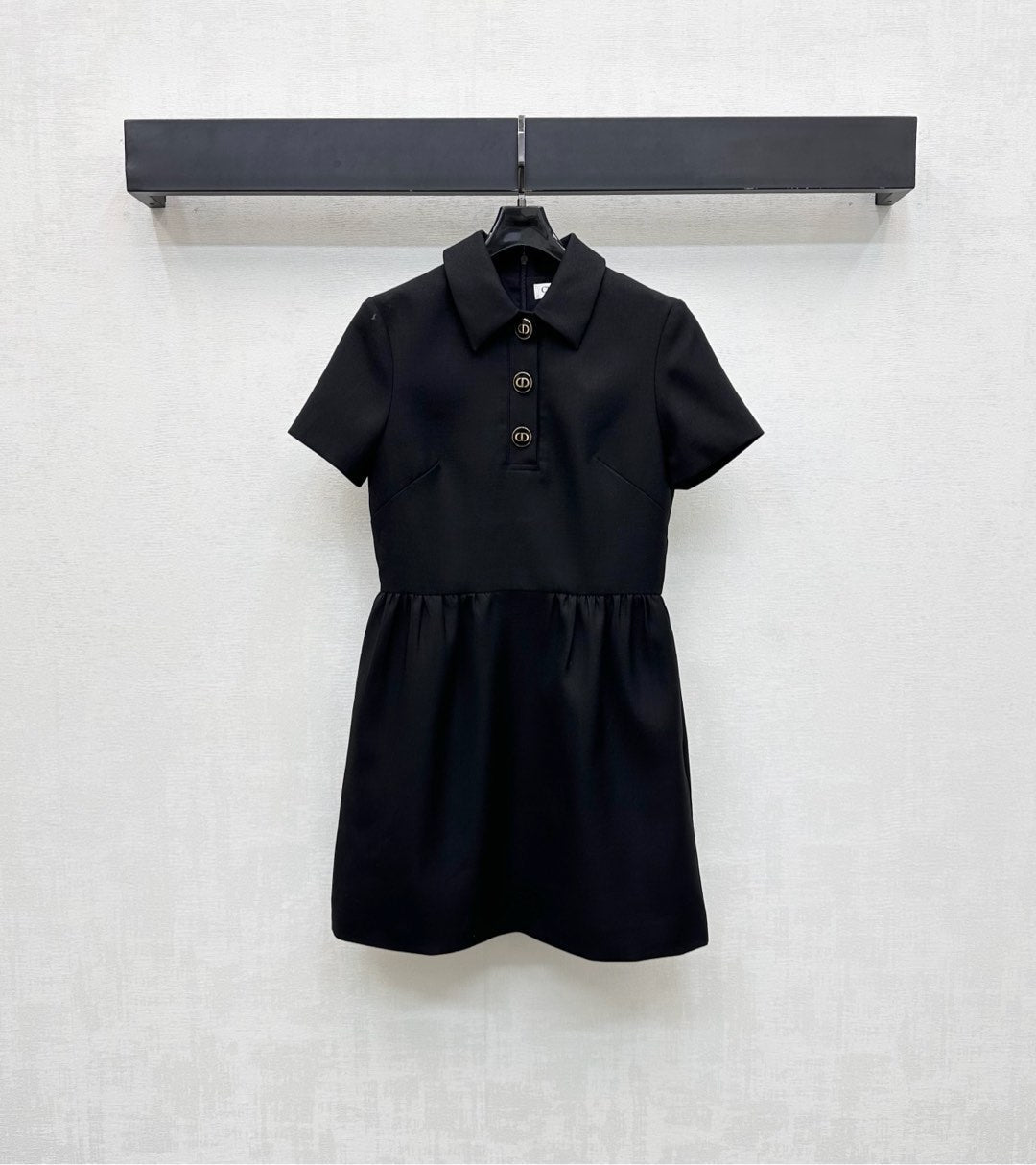 25fw new lapel short-sleeved dress