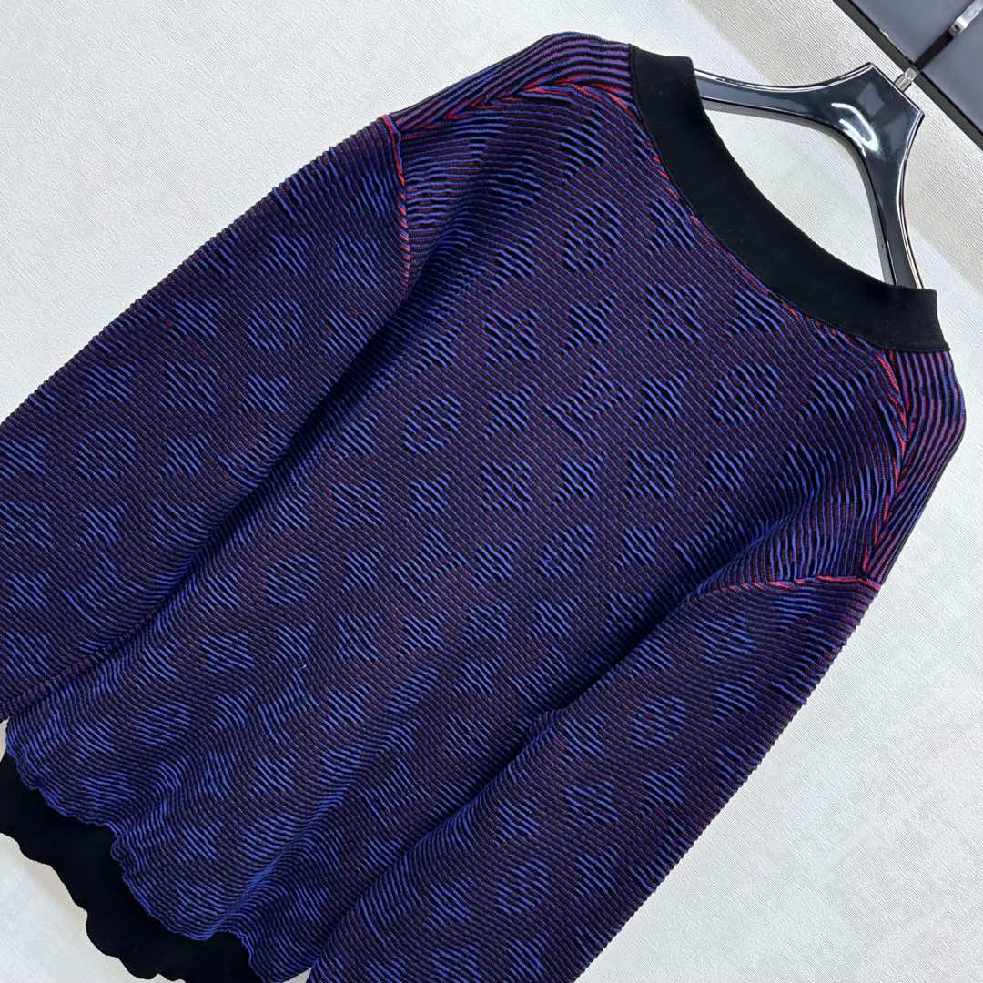 25fw new V-neck jacquard knitted cardigan