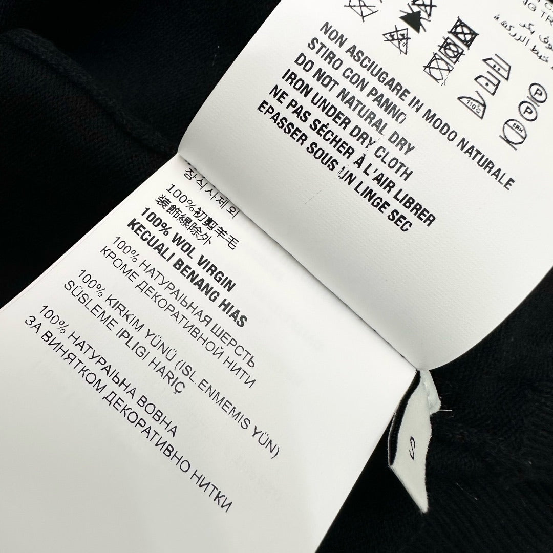 25fw new lapel stitching knitted long sleeves