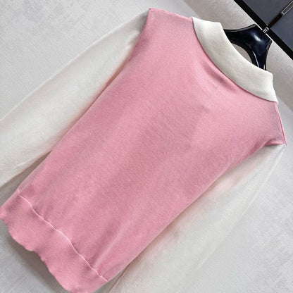 25fw new lapel stitching knitted long sleeves