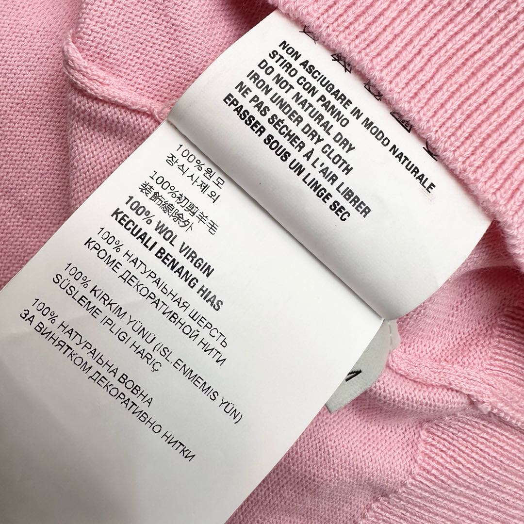 25fw new lapel stitching knitted long sleeves