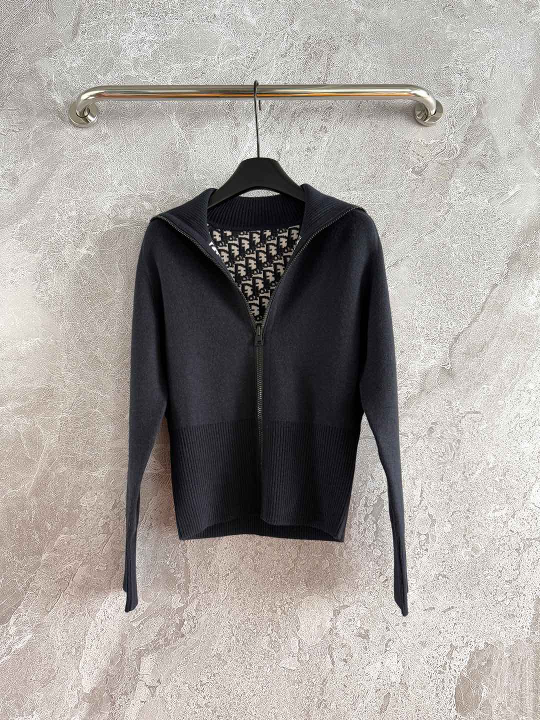 25fw double-faced cashmere knitted cardigan
