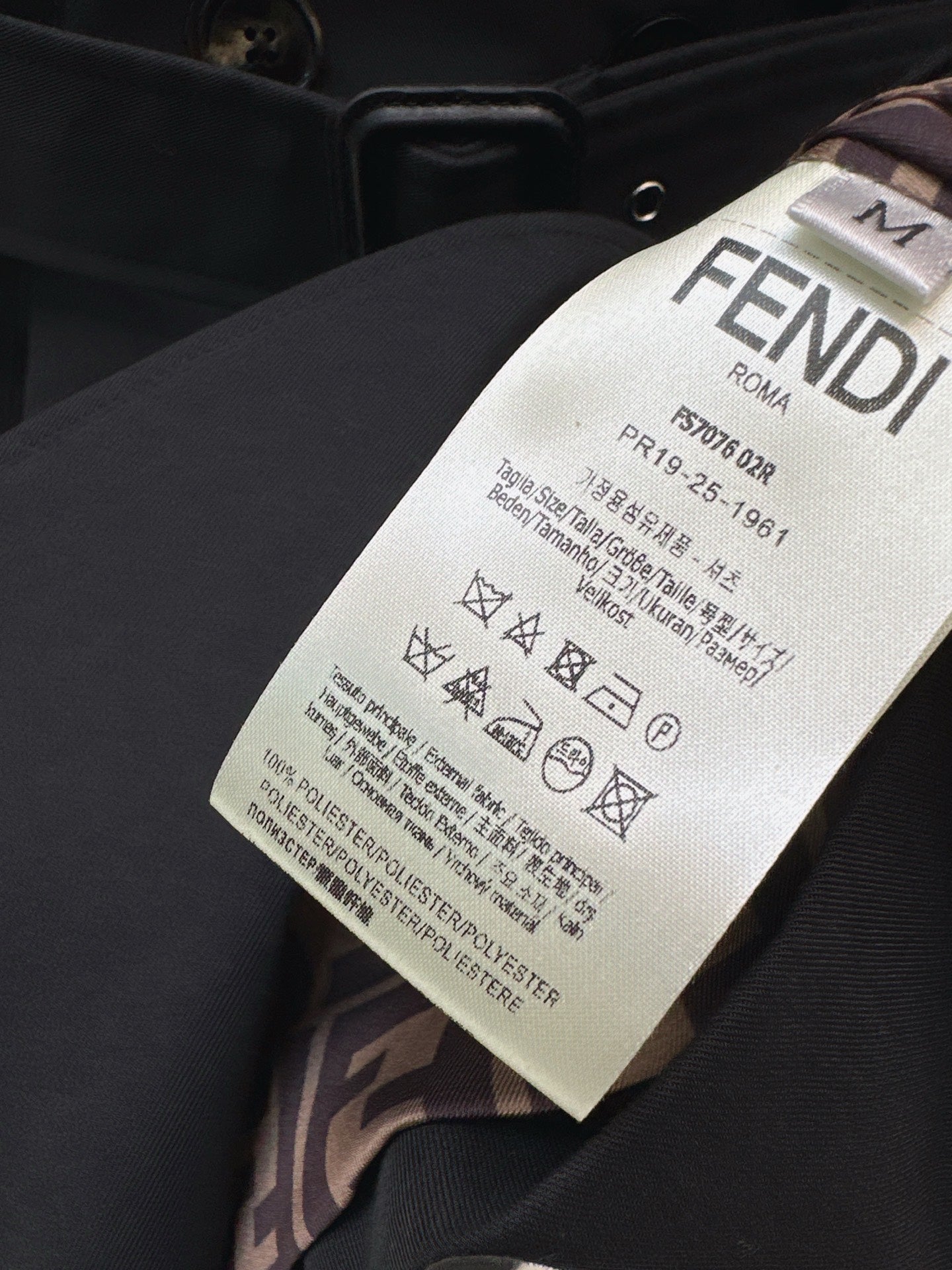 25fw new lapel belt windbreaker jacket