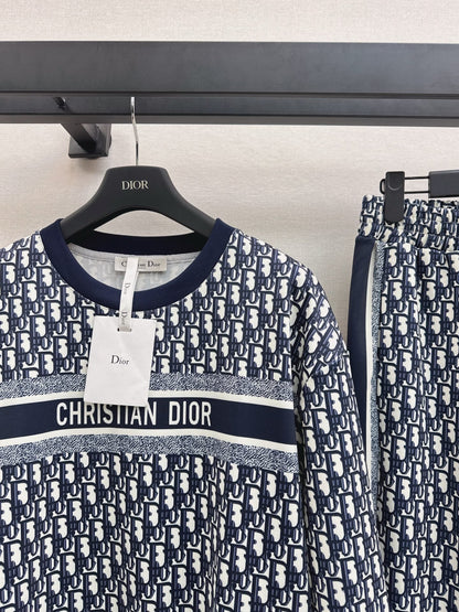 25fw new pattern sweatshirt with trousers set