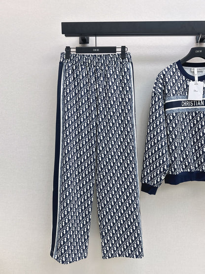 25fw new pattern sweatshirt with trousers set