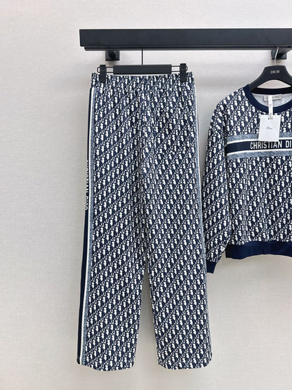 25fw new pattern sweatshirt with trousers set