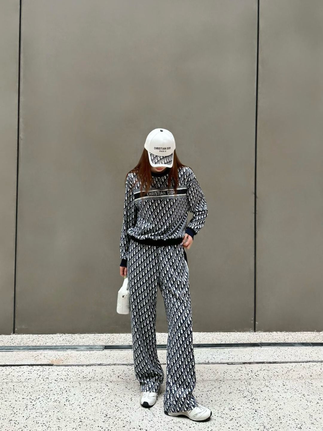 25fw new pattern sweatshirt with trousers set