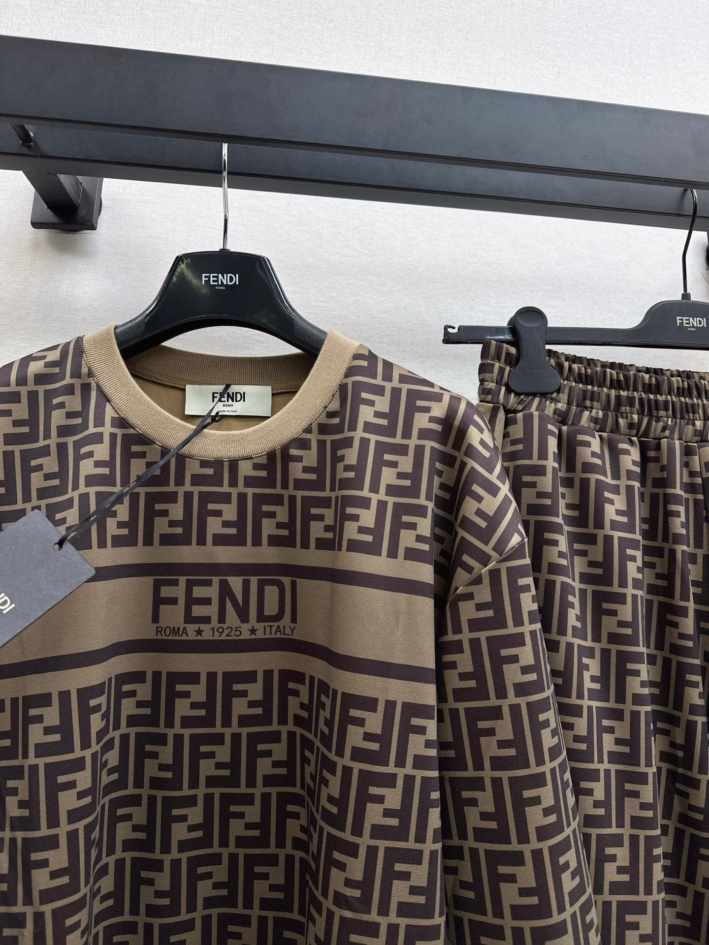 25fw new letter old flower sweatshirt with trousers suit