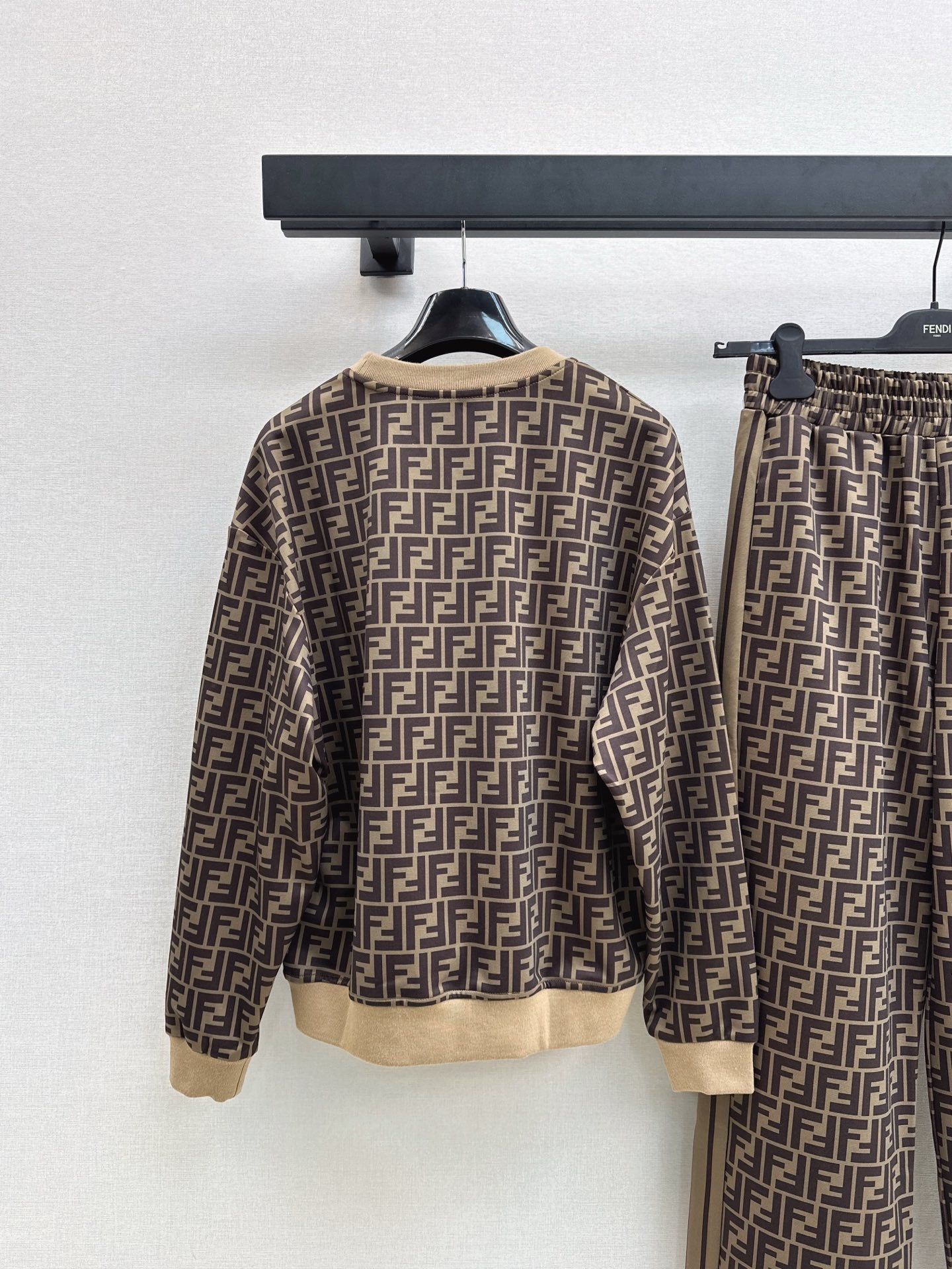 25fw new letter old flower sweatshirt with trousers suit