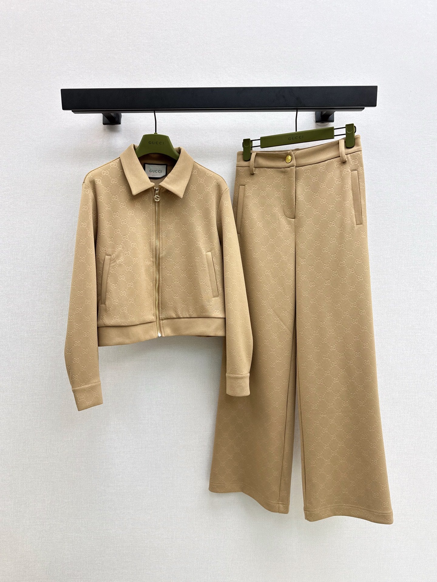 25fw new zipper jacket with trousers suit