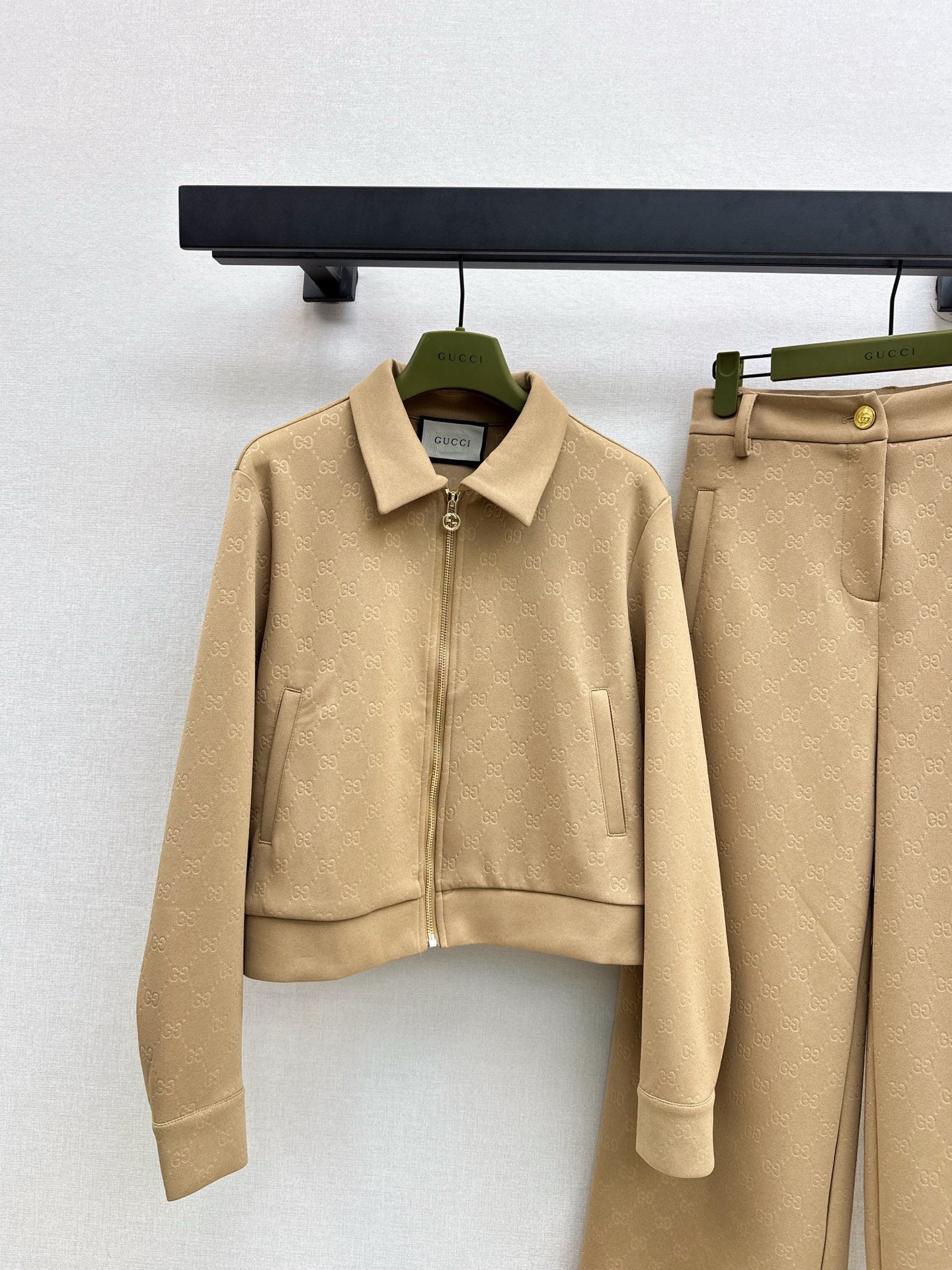 25fw new zipper jacket with trousers suit