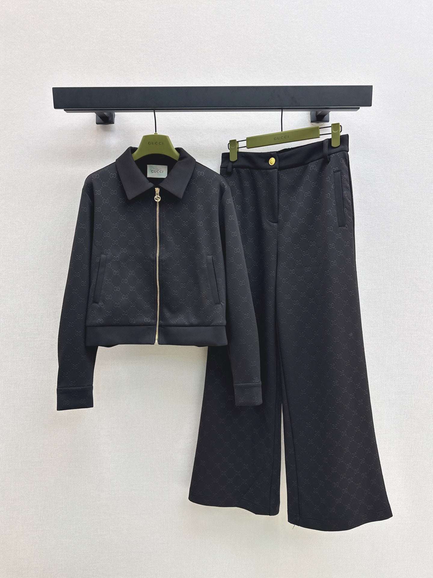 25fw new zipper jacket with trousers suit
