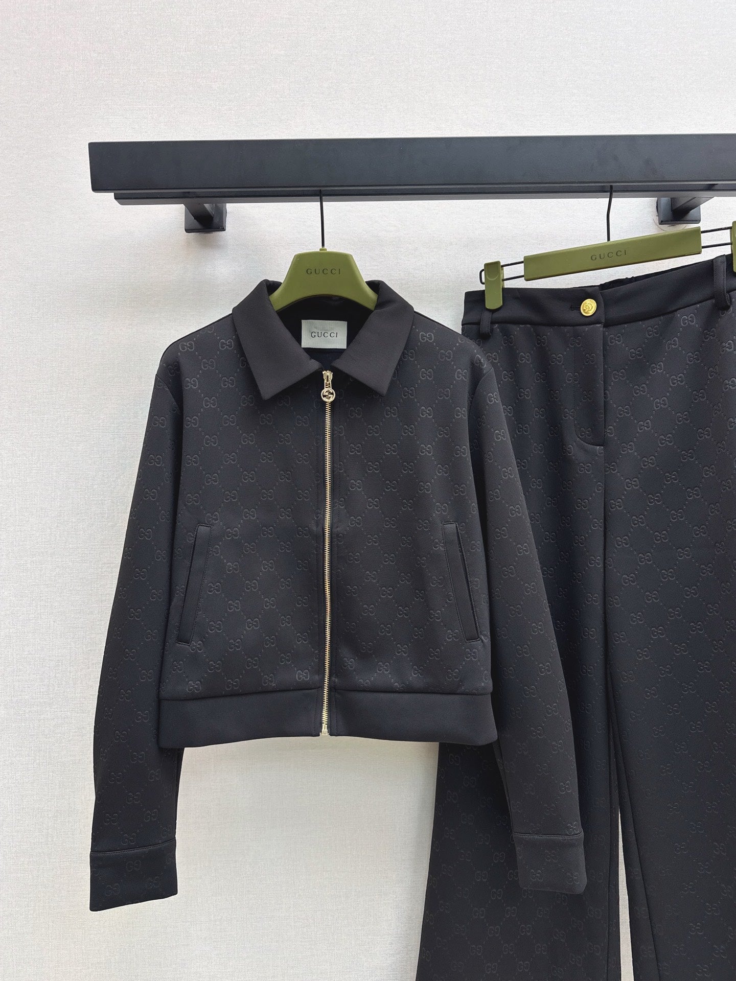 25fw new zipper jacket with trousers suit