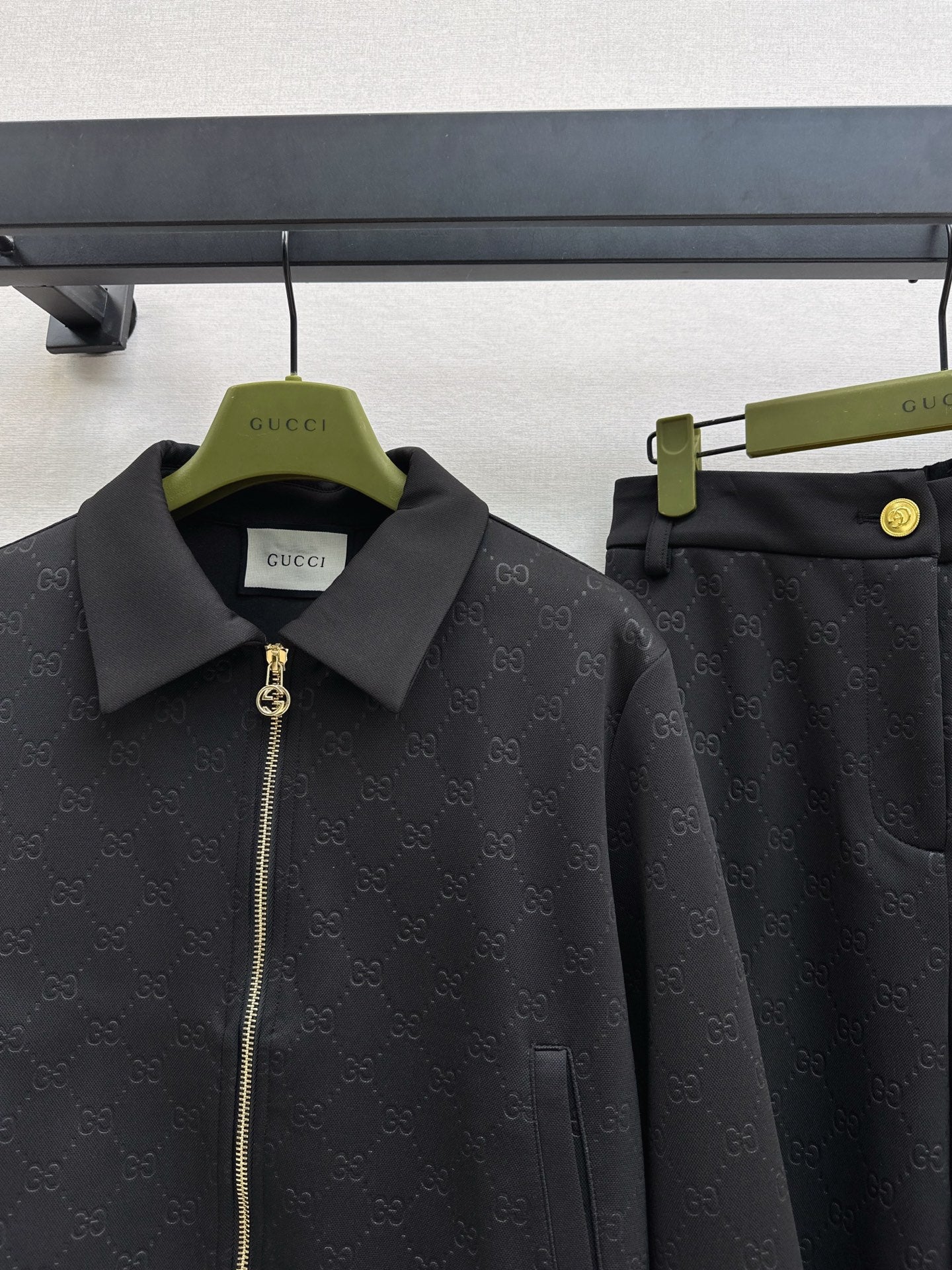 25fw new zipper jacket with trousers suit