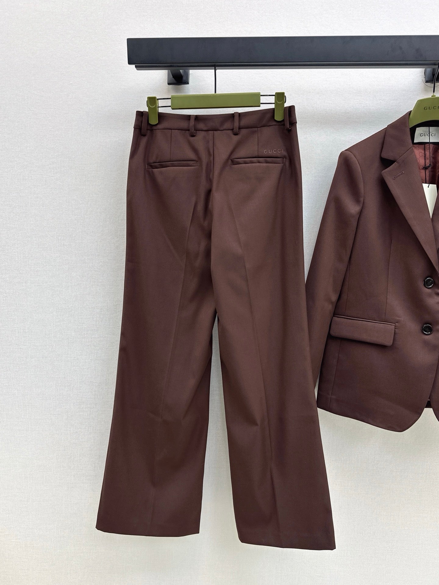 25fw new embroidered letter logo suit jacket + trousers set