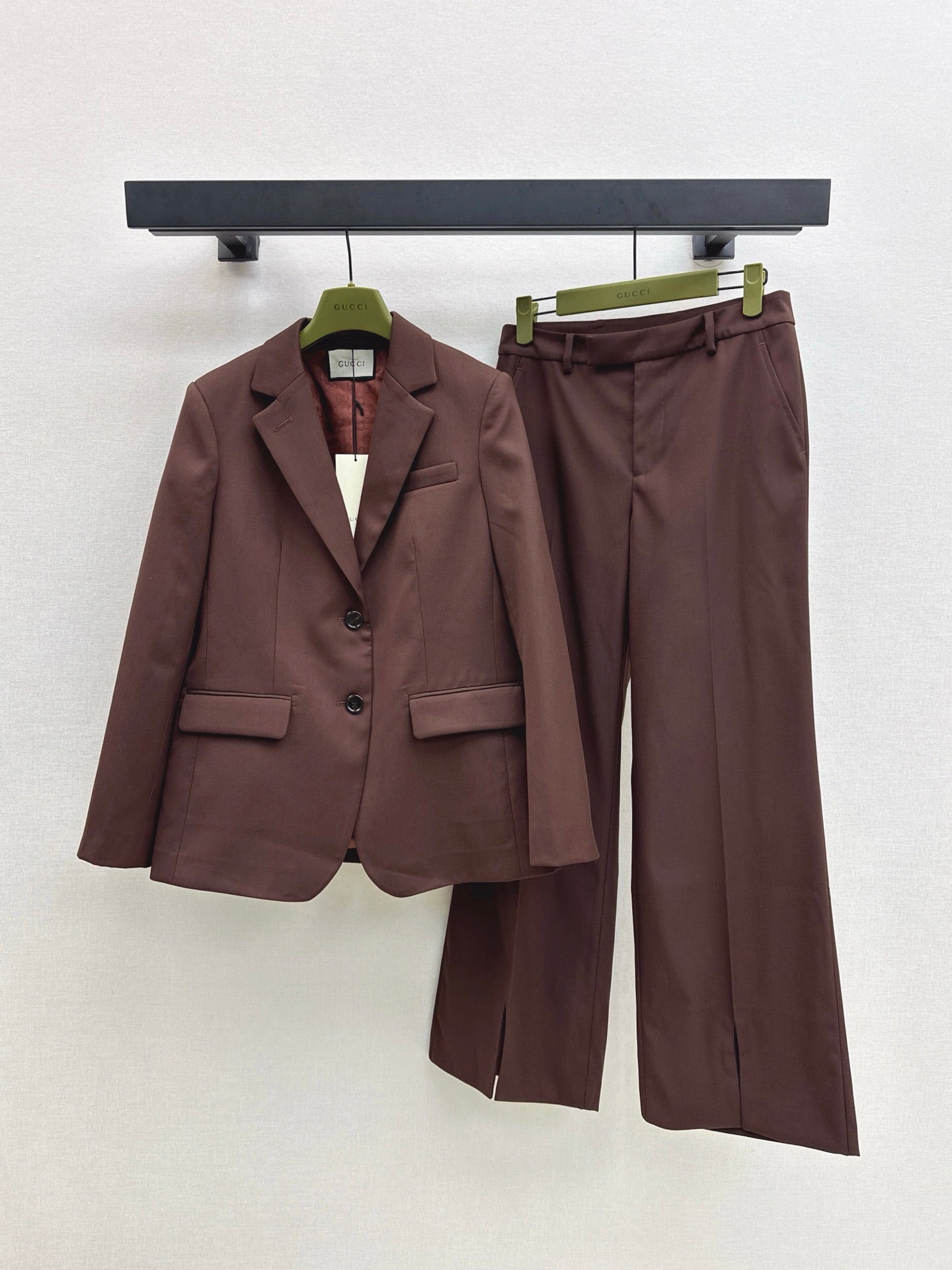 25fw new embroidered letter logo suit jacket + trousers set