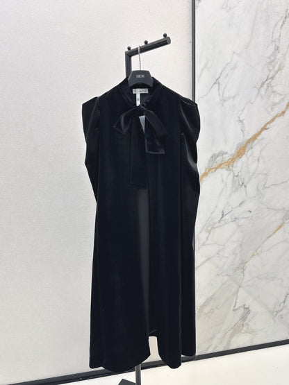 25fw new velvet ribbon cape jacket