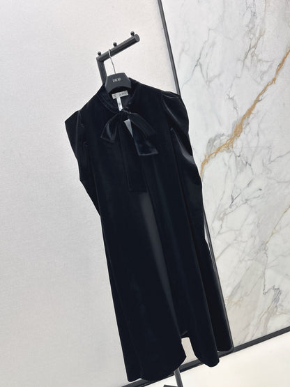 25fw new velvet ribbon cape jacket