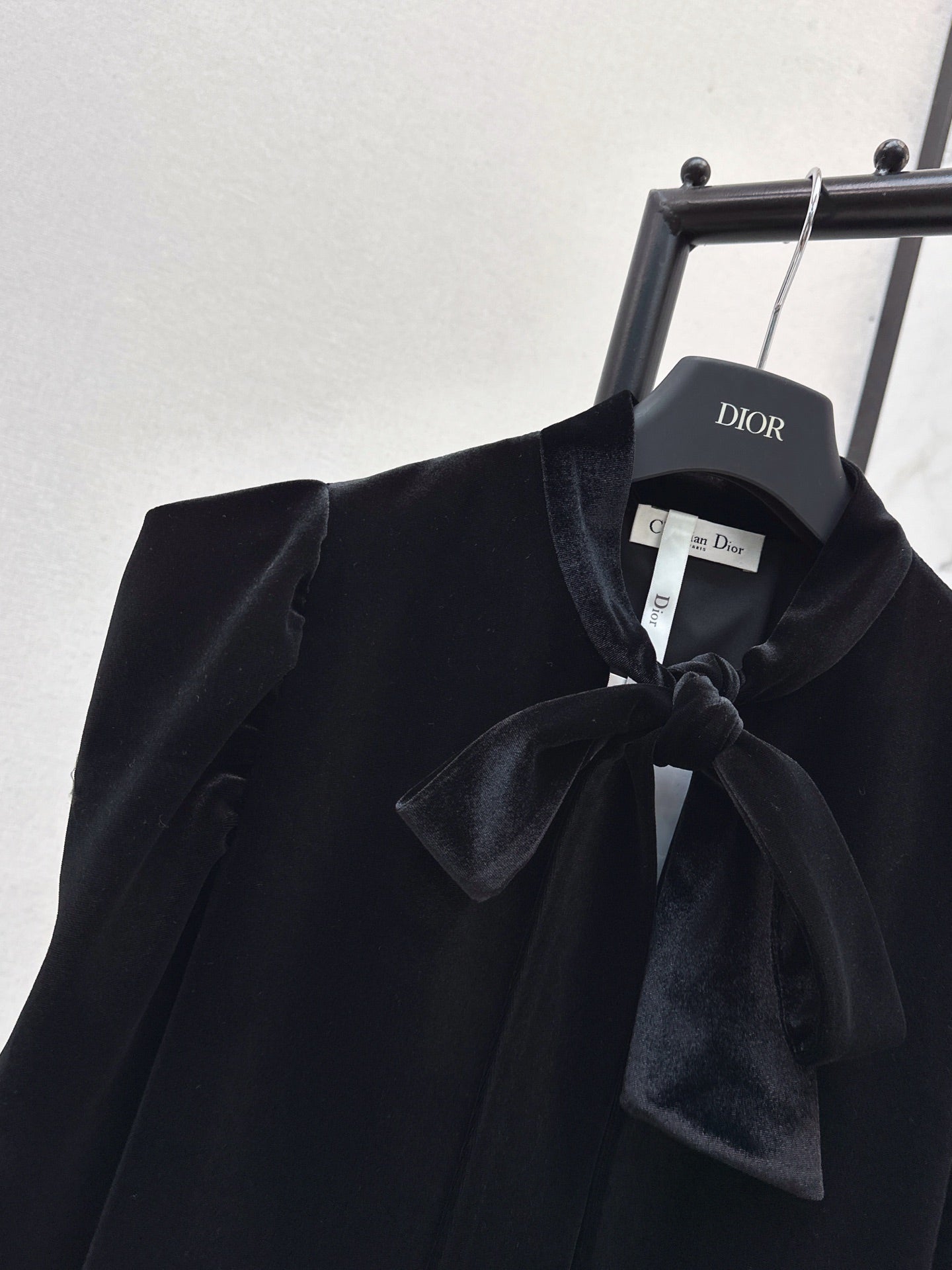 25fw new velvet ribbon cape jacket