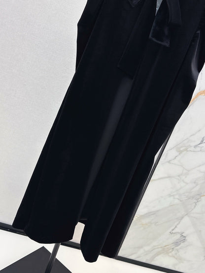 25fw new velvet ribbon cape jacket