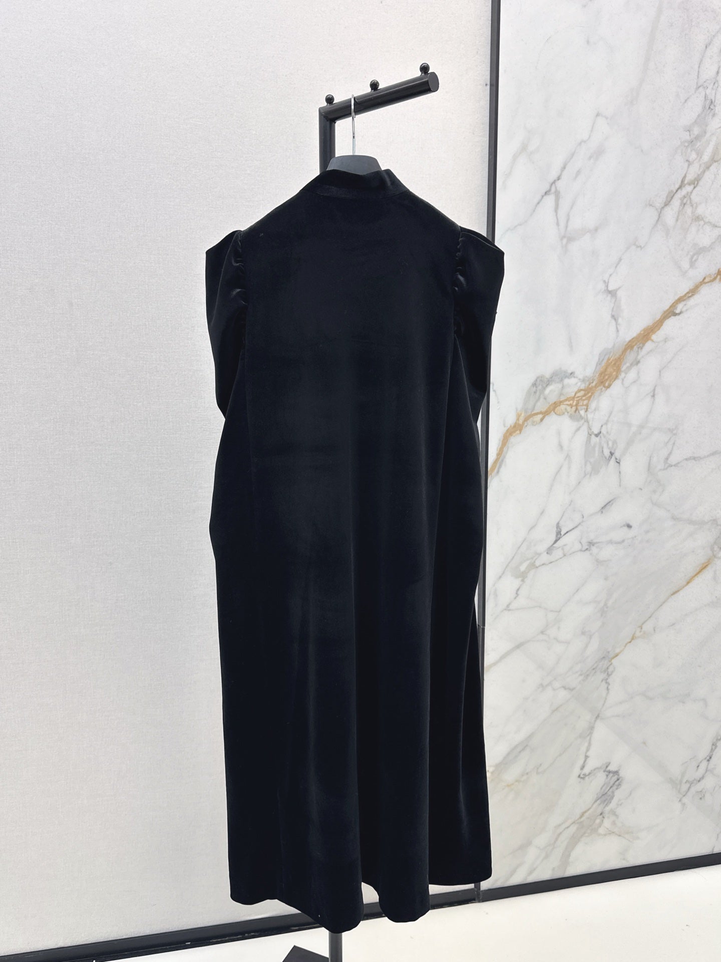 25fw new velvet ribbon cape jacket