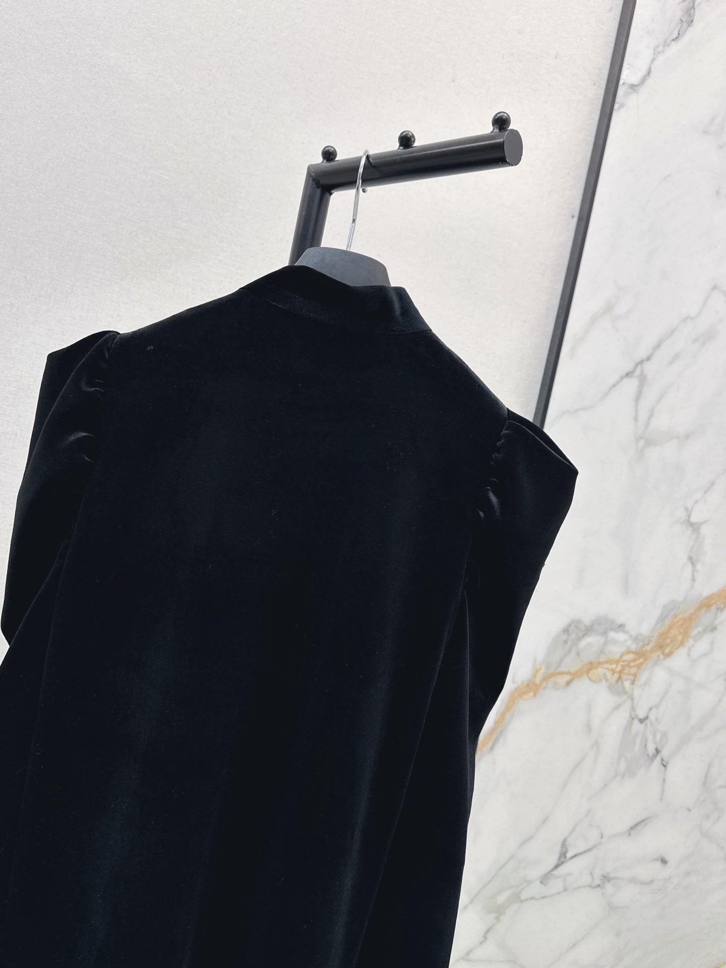 25fw new velvet ribbon cape jacket