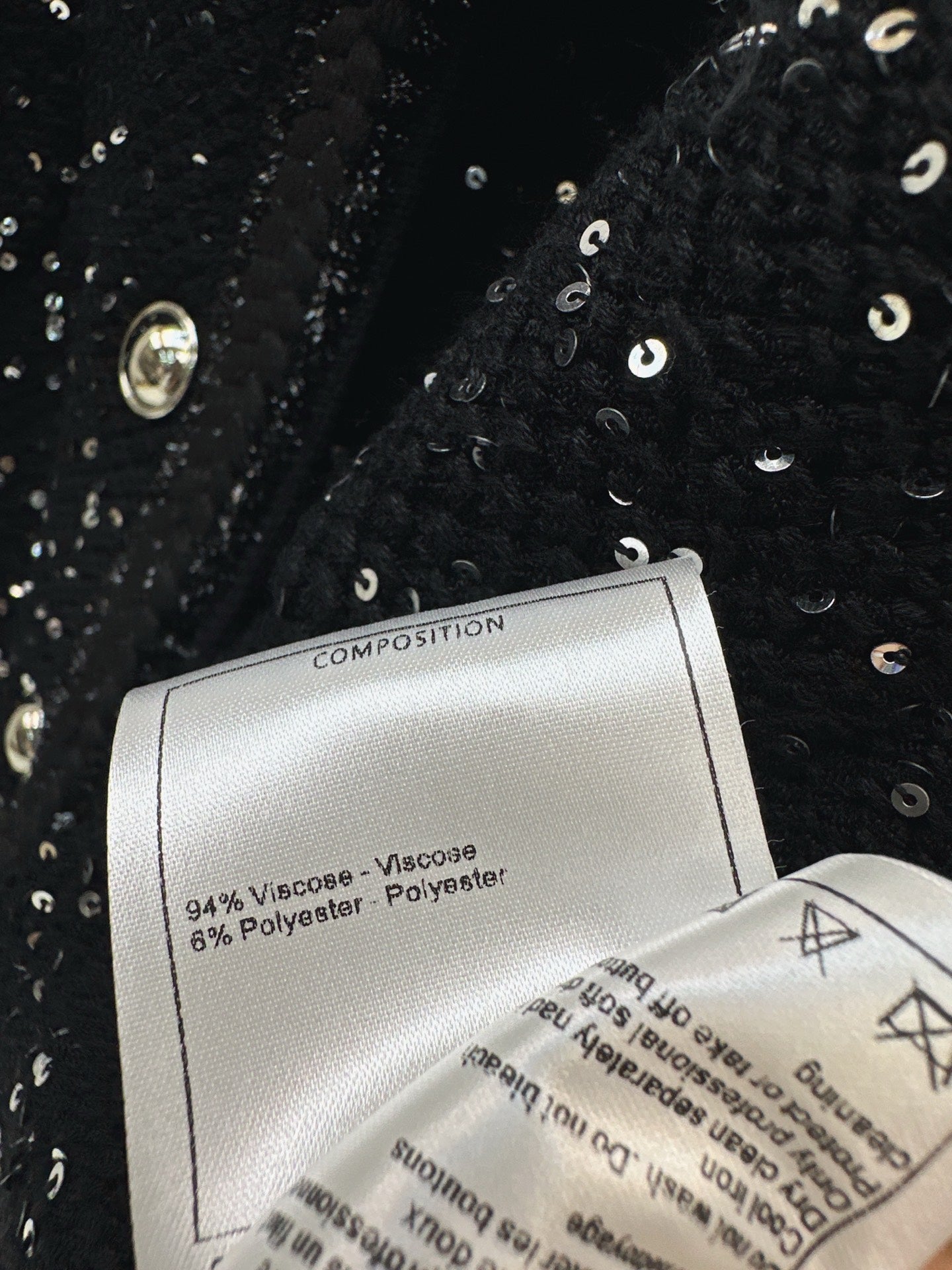 25fw new sequined short cardigan