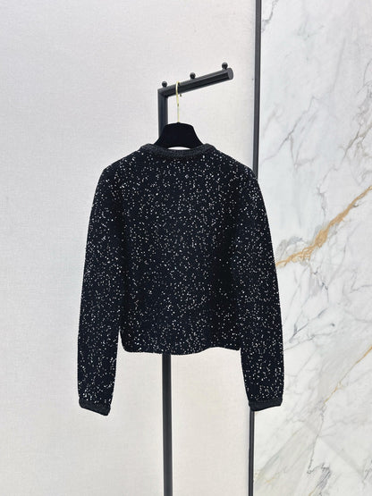 25fw new sequined short cardigan