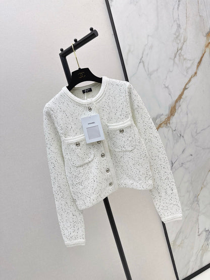 25fw new sequined short cardigan