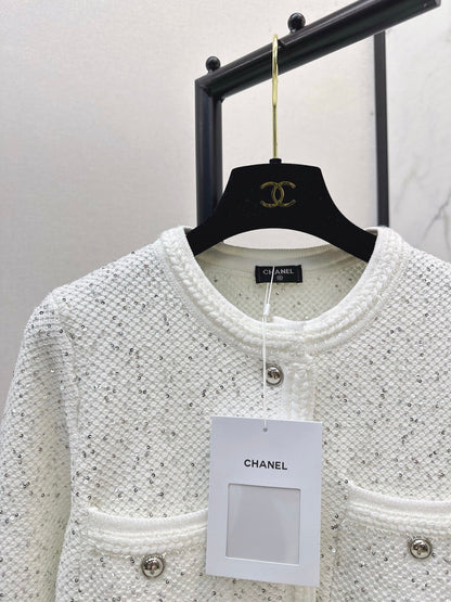 25fw new sequined short cardigan