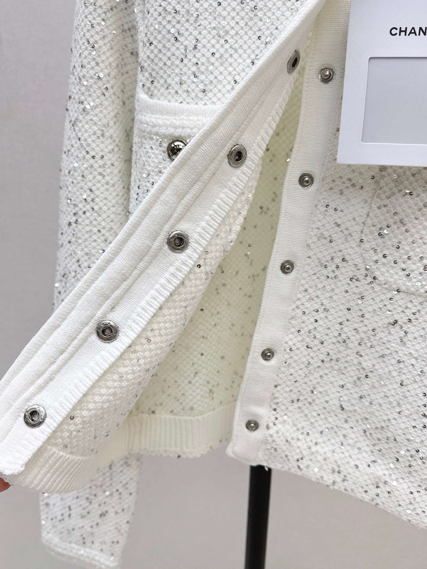 25fw new sequined short cardigan