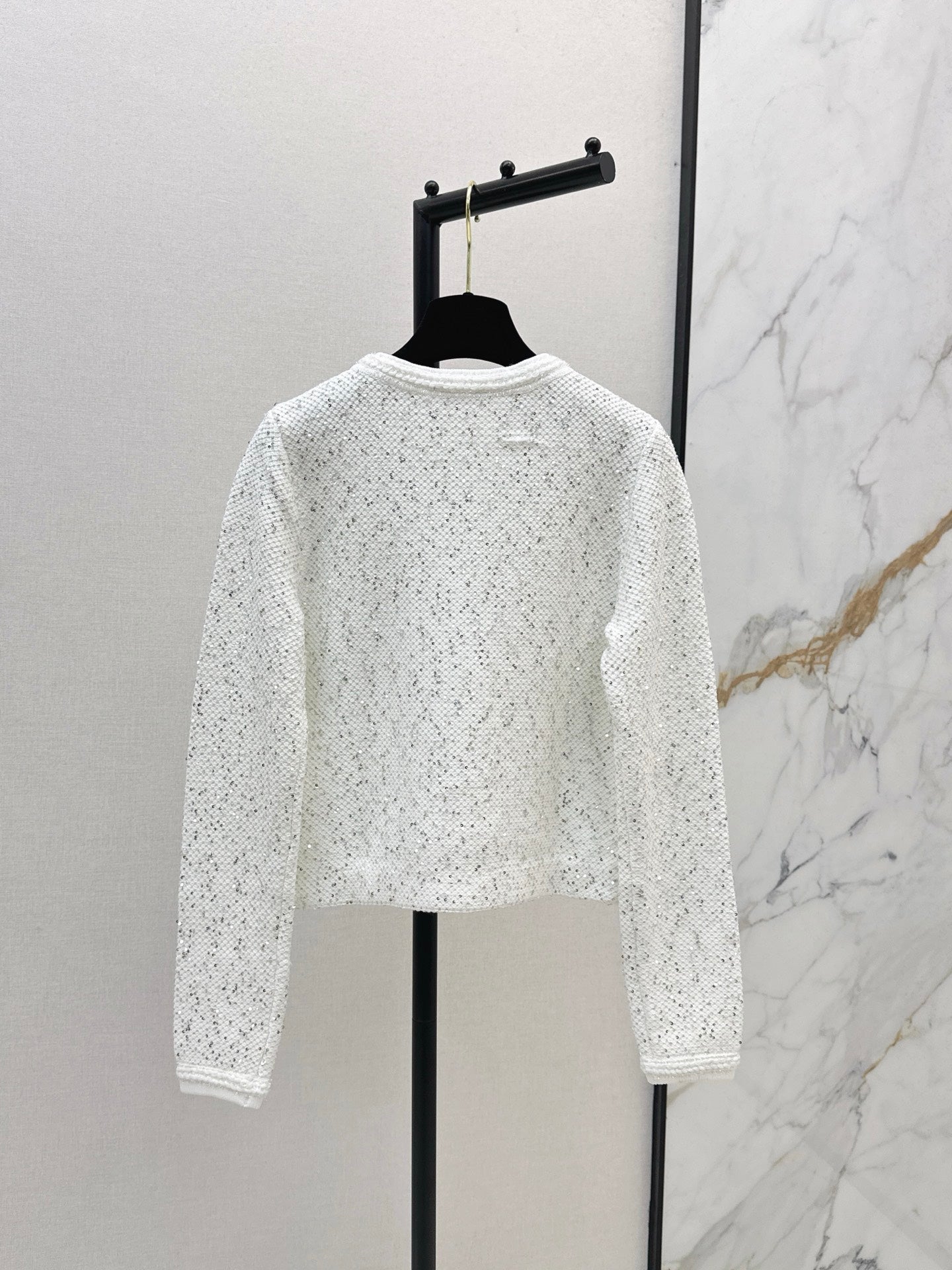 25fw new sequined short cardigan