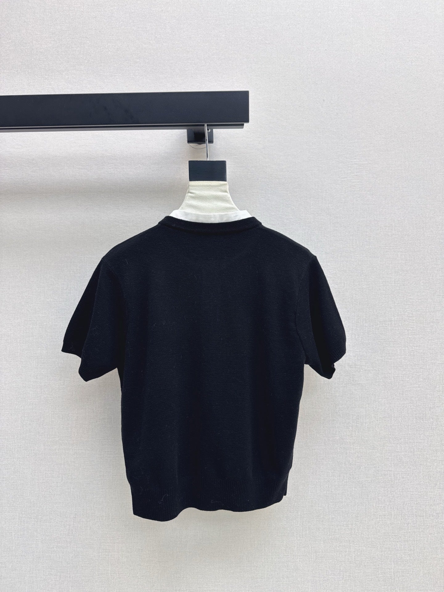 25fw new camellia knitted short sleeves