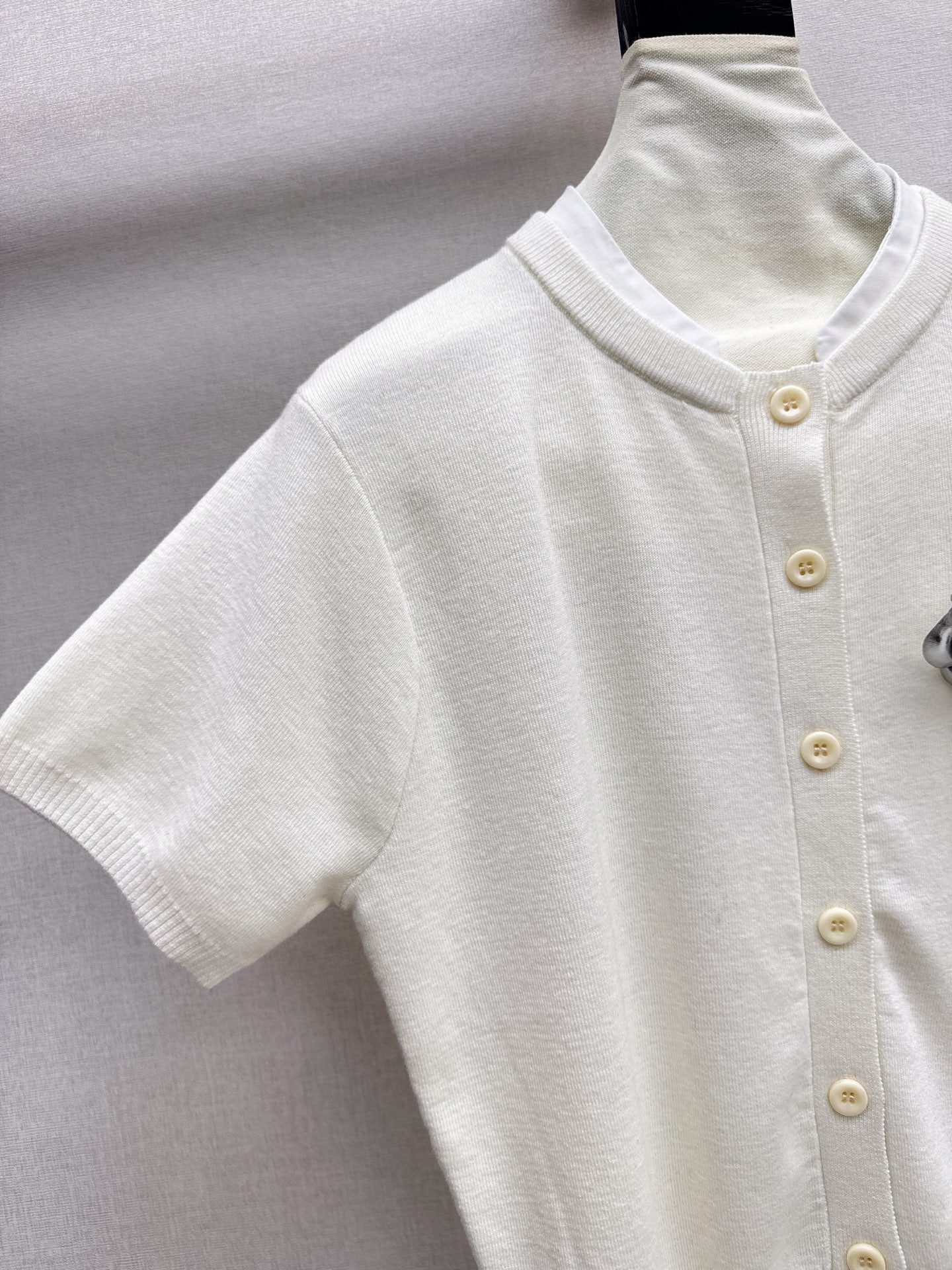 25fw new camellia knitted short sleeves