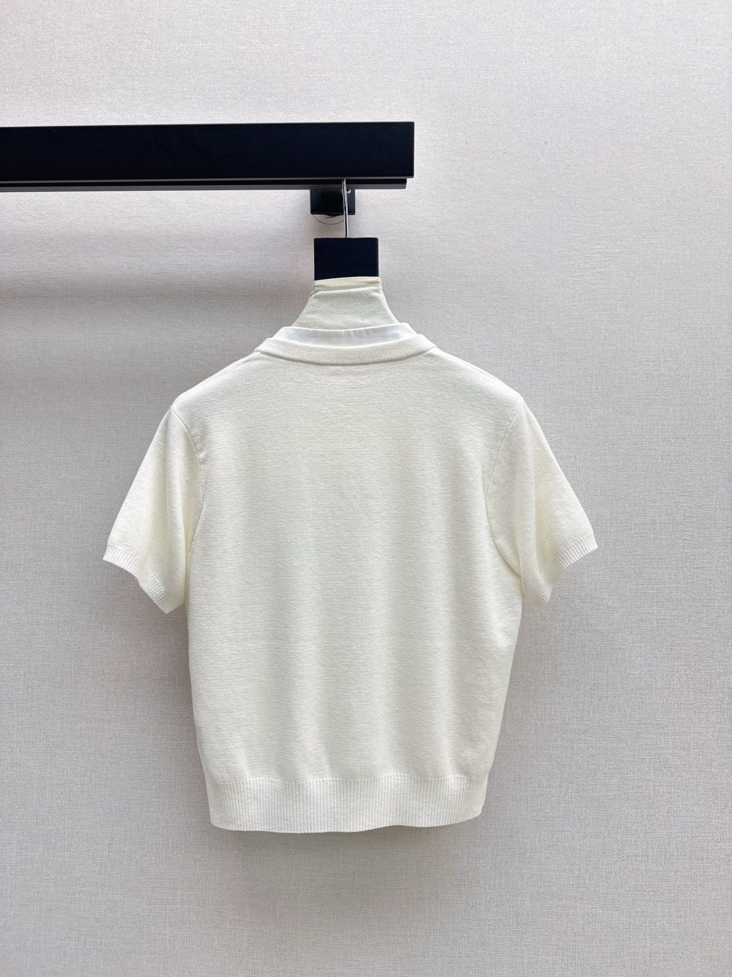 25fw new camellia knitted short sleeves